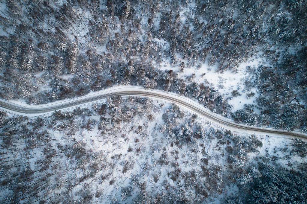 陜西寧陜：雪后風光